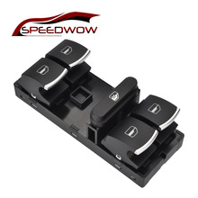 SPEEDWOW-Interruptor de ventanilla principal eléctrico para coche, botón para VW Jetta Golf MK5 MK6 GTI B6 3C OEM 5ND 959 857 Passat 2024 - compra barato