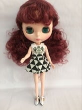 Boneca nude blyth com cabelo roxo, boneca de moda shi47wi1 2024 - compre barato