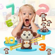 Monkey Mathematical Balance Toy Early Childhood Education Tools Digital Addition Counting Teaching for Children Table Game 2024 - buy cheap