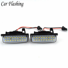 2x Error Free 18 3528 SMD LED License Number Plate Lamp Car Light Fit for Nissan TEANA J31 J32 Maxima Cefiro Altima Rogue Sentra 2024 - buy cheap