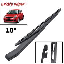 Erick's Wiper 10" Rear Wiper Blade & Arm Set Kit For Suzuki Swift 2004-2010 Windshield Windscreen Rear Window 2024 - buy cheap