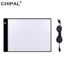 CHIPAL Scale A4 Digital Graphics Tablet for Drawing Pad LED Light Box Art Copy Board Electronic USB Writing Painting Table Panel 2024 - buy cheap