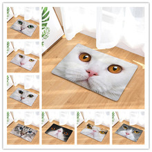 RUBYLOVE Lovely Cats Face Living Room Carpet Chair Yoga Mat Printed Sofa Floor Mats Doormat Rugs Carpets Area Rug for Home 2024 - buy cheap