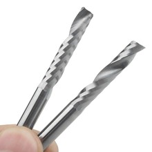 5pcs 6x32mm Single Flute Bit Carbide End Mill Set, CNC Router End Mills for Wood Cutter Milling 2024 - buy cheap