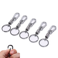 5pcs/lot Stainless steel Gourd Buckle carabiner keychain Waist Belt Clip anti-lost buckle hanging retractable keyring 2024 - buy cheap