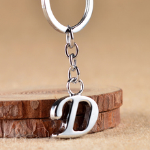 A - Z Letter Keychains Charm Name DIY Metal Key Chain For Women Men Simple Car Key Ring Fashion Home Key Chain Accesorios Mujer 2024 - buy cheap