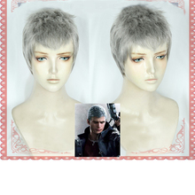 Nero Cosplay Wig Halloween Cosplay Costume Wig Hair Game Hunter Nero Short Silver Gray Hair + Wig Cap 2024 - buy cheap