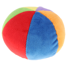 Baby Rainbow Colors Soft Plush Rattle Ball Early Developmental Toy Gift 2024 - buy cheap