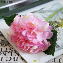 YO CHO Artificial flowers hydrangea silk mini sweet pea flower dekor plant bouquet fake flowers Garden Decor for home crafting 2024 - buy cheap