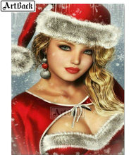 La plaza 5d pintura de diamantes Navidad Sexy mujer Rhinestone Diy 3d diamante del bordado de nuevo diamante mosaico para manualidades 2024 - compra barato