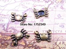 15pcs Crab Charms, Antique Bronze Lovely Mini Crab Charm Pendant 17x15mm 2024 - buy cheap