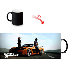 Custom Photo Magic  Mugs Fast and Furious Heat Color Changing  Mug 350ml/12oz Coffee water Milk Cup DIY Gift 2024 - buy cheap