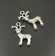 8pcs  Silver Color Reindeer Elk Charm Pendants DIY Metal Bracelet Necklace Jewelry Findings A733 2024 - buy cheap