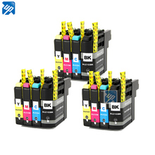 3sets/12pk  LC123 lc125 printer inkjet ink Cartridges for brother DCP-J4110DW J4410DW J4510DW J4610DW J4710D J552DW J132W J152W 2024 - buy cheap