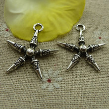162 pieces tibetan silver star charms 28x26mm #4005 2024 - buy cheap
