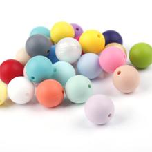 50 Pcs Round Bead Silicone Teething Beads 12 mm Baby Teether Toys Diy Bpa Free Teethers Beads Nurse Necklace 23 Colors 2024 - buy cheap