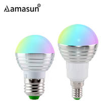 LED RGB Bulb Lamp 85-265V E27 E14 5W LED RGBW Spot Bulbs Stage Light Magic Holiday RGB lighting IR Remote Control LED Nightlight 2024 - buy cheap