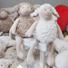Cute Sheep Plush Toys Soft Stuffed Cartoon Animal Couple of  Lamb Stuffed Dolls Baby Accompany Sofa Toys for children Christmas 2024 - buy cheap