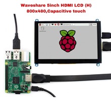 Waveshare-Tableta LCD HDMI (H) de 5 pulgadas, 800x480, pantalla táctil capacitiva, interfaz HDMI, compatible con Raspberry Pi,BB negro, Banana Pi 2024 - compra barato