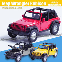 Масштаб 1:32 литая металлическая роскошная модель для Jeep Wrangler Rubicon коллекция внедорожных игрушек 2024 - купить недорого