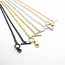 Newest Mix 5pcs/lot 50cm Lobster Clasp Chain Stainless Steel Chains Necklace For Floating Locket Women Necklace Jewelry 2024 - buy cheap