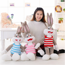 1pcs 100cm Cartoon Selling Item Plush Bugs Bunny Stuffed Animal Rabbit Kawaii Doll For Kids Soft Pillow For Girls 2024 - buy cheap