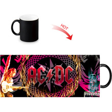 Керамическая кружка AC DC, термочувствительные Волшебные кружки, меняющие цвет, удивительная кружка для питья кофе, отличные подарки 2024 - купить недорого
