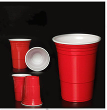 Taza de plástico desechable para fiestas, Bar y restaurante rojo para vaso de plástico, suministros para el hogar de alta calidad, 450ml, 50 unids/set por juego 2024 - compra barato