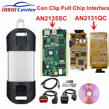 Диагностический интерфейс Can Clip V203, диагностический сканер с клипсой, полный чип CAN Clip, диагностический инструмент AN2131QC AN2136SC, чип, 2021 2024 - купить недорого