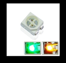 Green & Yellow Bicolor diodo led smd 3528 luz 1210 de montagem em superfície levou chip de diodo emissor de luz CE & Rohs 2024 - compre barato