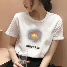 Nebulosa anjos harajuku estética feminino t camisa verão moda feminina grande tamanho solto harajuku casual diversão camiseta topos S-2XL 2024 - compre barato