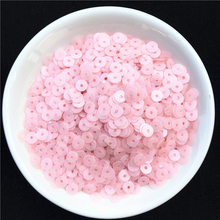 2000pcs(10g) 4mm Matte Pink Sequins PVC Flat Round Loose Sequin Paillettes Sewing Wedding Craft For Women Garment Accessories 2024 - buy cheap