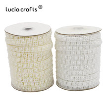 SALE Lucia crafts 1yard/lot 10mm Ivory Pearl Beads Chain Women  DIY Garment Decor  C0610 2024 - buy cheap