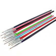 12 Pcs Colorful Nail Art Pen Brush Drawing Acrylic Gel Design Painting Tool Set 2024 - buy cheap