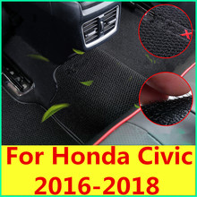 Almofada de pé para limpar almofada de pé de alta qualidade almofada de pé antiderrapante acessórios do carro para honda civic 2016-2018 10th gen sedan 2024 - compre barato