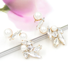 12PRS/Lot Wholesale Wedding Pearl Earrings High Quality Jewelry Shiny Pearl Earrings Jewelry For Bridal Wedding Earrings Brinco 2024 - buy cheap