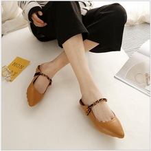 RUSHIMAN Brand 2018 Spring Summer casual Baotou Flat Woman Slippers Woman Flip Flops Slip On Loafers Mules 2024 - buy cheap