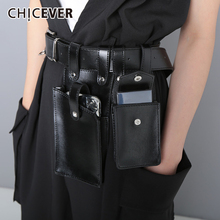 CHICEVER Vintage Dresses Accessories Fashion New Tide High Waist Bag Patchwork PU Leather Belts For Women 2020 Summer 2024 - buy cheap