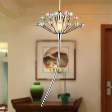 Lámpara LED de araña de cristal moderna, accesorio de luz único, diámetro de 16cm, 110-220V, superventas 2024 - compra barato