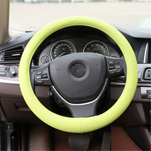 Ladysmtop Silicone car Steering Wheel Cover case For BMW 1 2 3 4 5 6 7 series X1 X3 X4 X5 X6 F10 F30 F31 F32 F35 E46 E90 F07 2024 - buy cheap