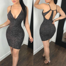 Dress 2018 New Brand Sexy Womens Summer Strappy  Camisole Sleeveless Bodycon Dress Evening Party Club Short Mini Dress 2024 - buy cheap