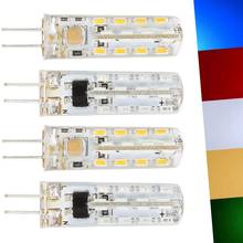 G4 Mini LED Corn Bulb Silicone 3014 SMD 3W 4W 220V Light Crystal Chandeiler Lamp Warm White Cool Red Green Blue Replace Halogen 2024 - buy cheap