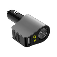 Cargador de coche con pantalla LED, tres USB, detección de voltaje de carga rápida para SUBARU Forester 2014 2016 2009 Outback impreza Legacy XV 2024 - compra barato