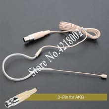 Pro Skin Mini XLR 3 Pin TA3F 3PIN с ушным крючком, эргономичный микрофон для беспроводного передатчика AKG Beltpack, микрофон для караоке 2024 - купить недорого