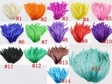 DHL/EMS free shipping 1800pcs Rooster tail Feathers 14-16inch mix color chicken feathers for headdress,diy crafts 2024 - buy cheap