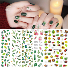Nail Art Stickers Cactus Sticker for Nails Art Decals Avocado  Adhesive Flower Leaves Manicure for Nails Design Decoration Art 2024 - buy cheap