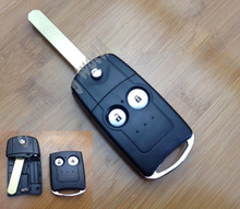 2 BUTTONS REPLACEMENT FLIP FOLDING REMOTE KEY SHELL CASE FOR HONDA CRV ODYSSEY FOB COVER+FREE SHIPPING 2024 - buy cheap
