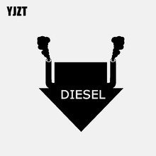 Yjzt adesivo personalidade de carro 11.6cm * 12.7cm vinil decalque diesel preto/prateado 2024 - compre barato