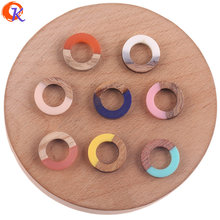 Cordial Design 50Pcs 18*18MM Jewelry Accessories/DIY Earrings Making/Natural Wood & Resin/Round Shape/Hand Made/Earring Findings 2024 - buy cheap