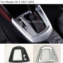 car ABS matte carbon fibre middle front Shift Stall Paddles cup lamp frame trim 1pcs For Mazda CX-3 CX3 2017 2018 2019 2020 2024 - buy cheap